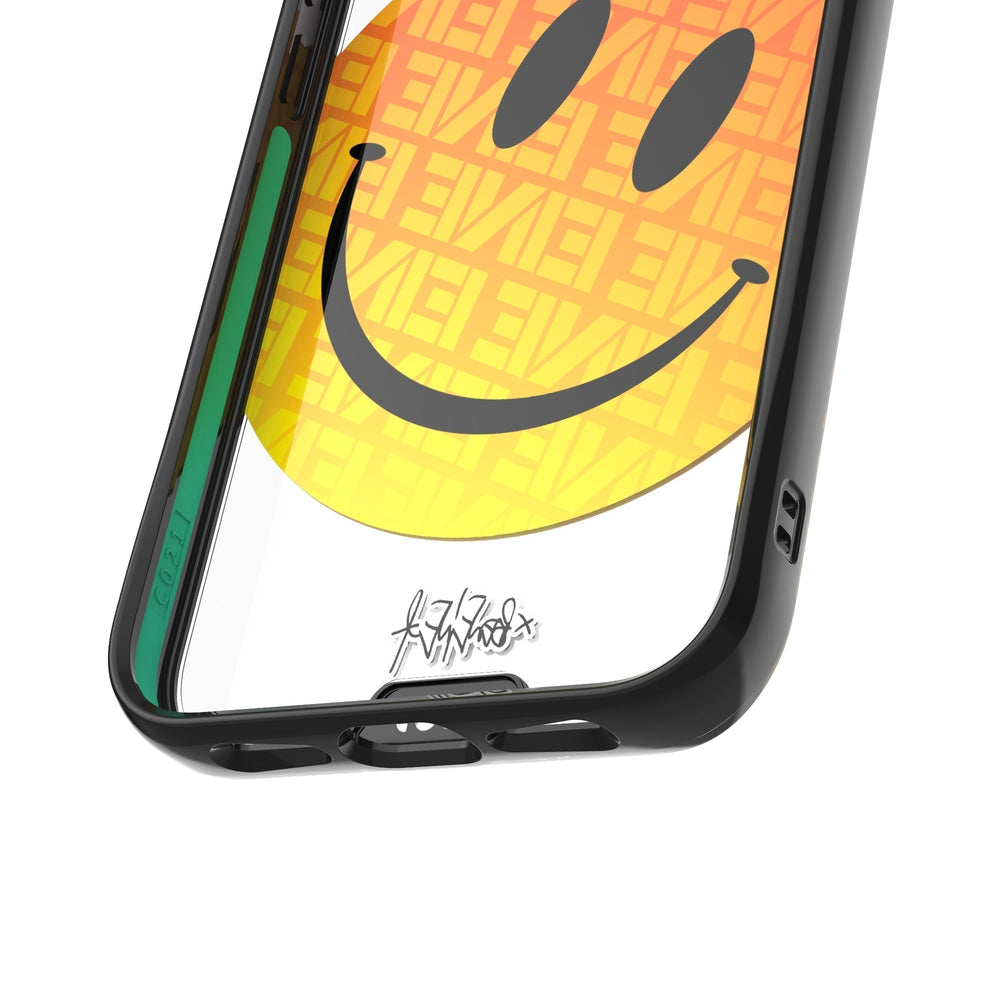 Ben Eine Orange Smiley Face Clear Protective Case | iPhone 13,iPhone 13 mini,iPhone 14,iPhone 14 Plus,iPhone 12,iPhone 12 mini