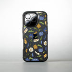 Floral Blue Protective Phone Case - Flowers