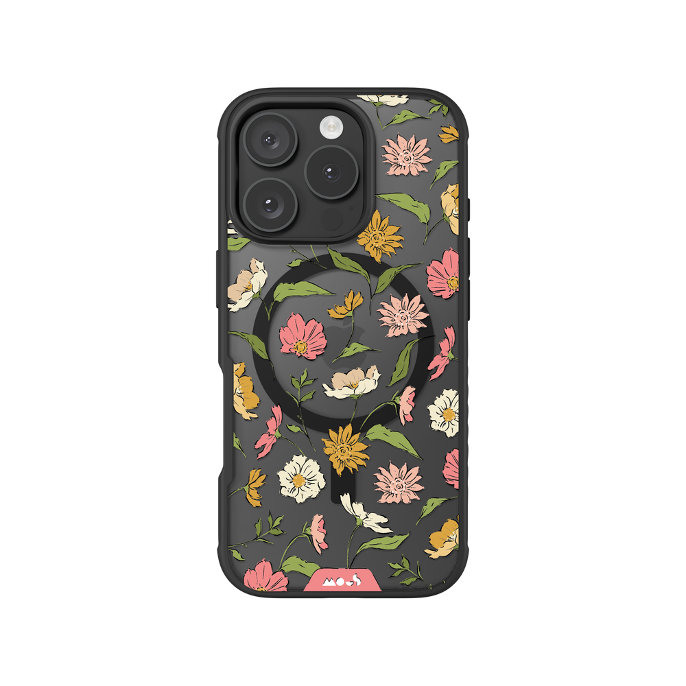 Floral Pink Protective Phone Case - Flowers MagSafe