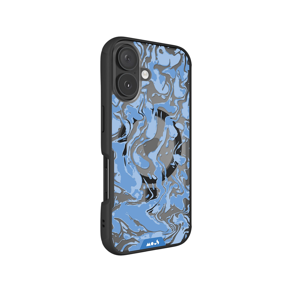 Sky Blue Protective Phone Case - Marbled MagSafe