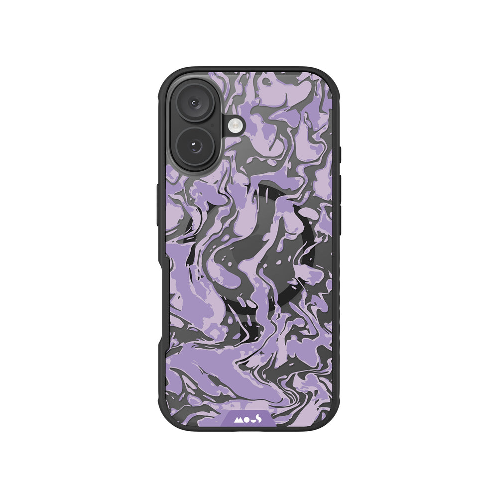 Marbled Lilac Purple MagSafe® Compatible Phone Case