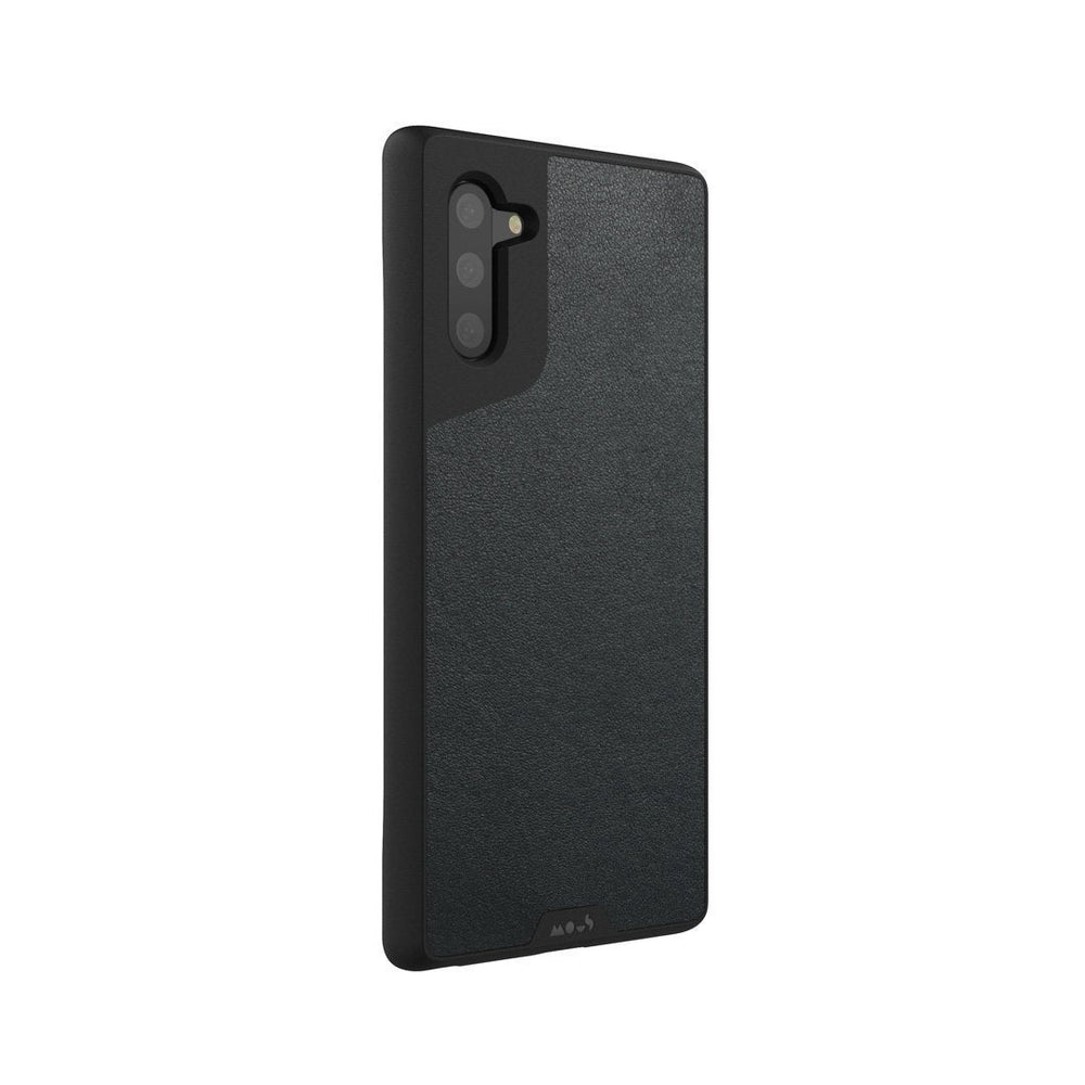 Black Leather Protective Phone Case - Limitless