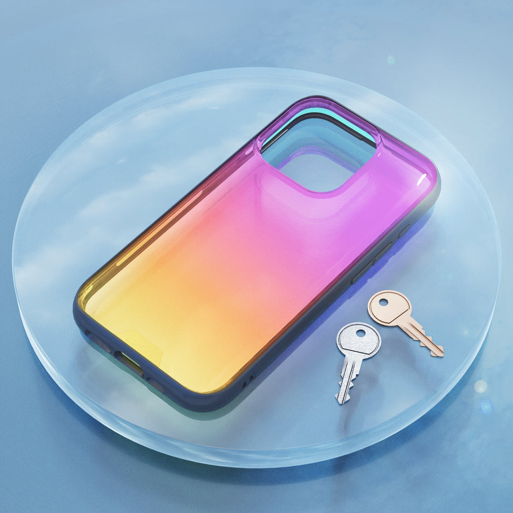 Clear colour pink iridescent purple iPhone case | iPhone 15,iPhone 15 Plus,iPhone Pro,iPhone Pro Max