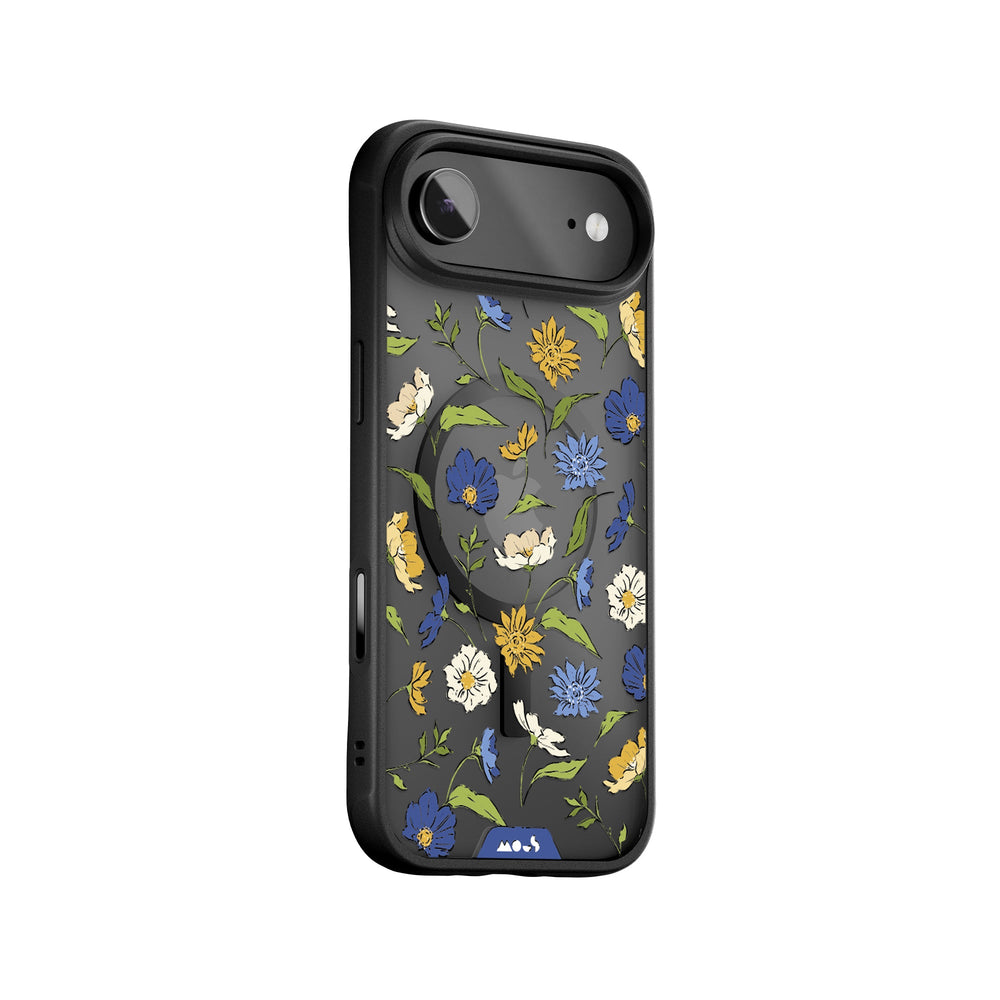 Floral Blue Protective Phone Case - Flowers MagSafe