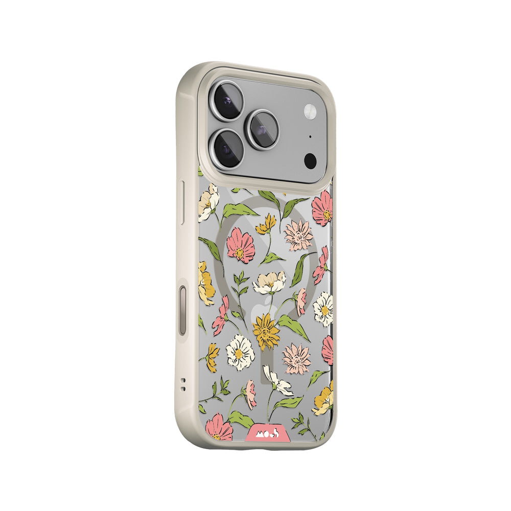 Floral Pink Protective Phone Case - Flowers MagSafe