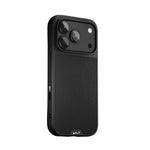 Black Leather Protective Phone Case - Limitless