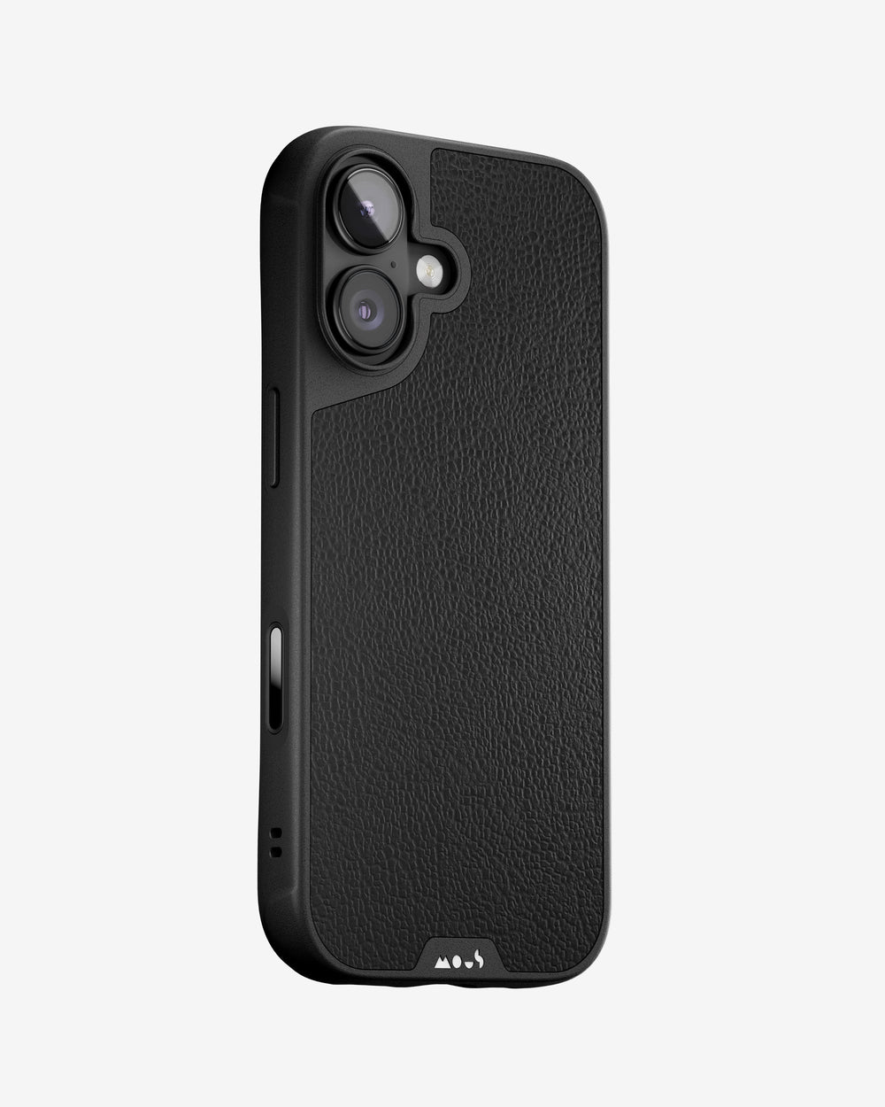 Black Leather Protective Phone Case - Limitless