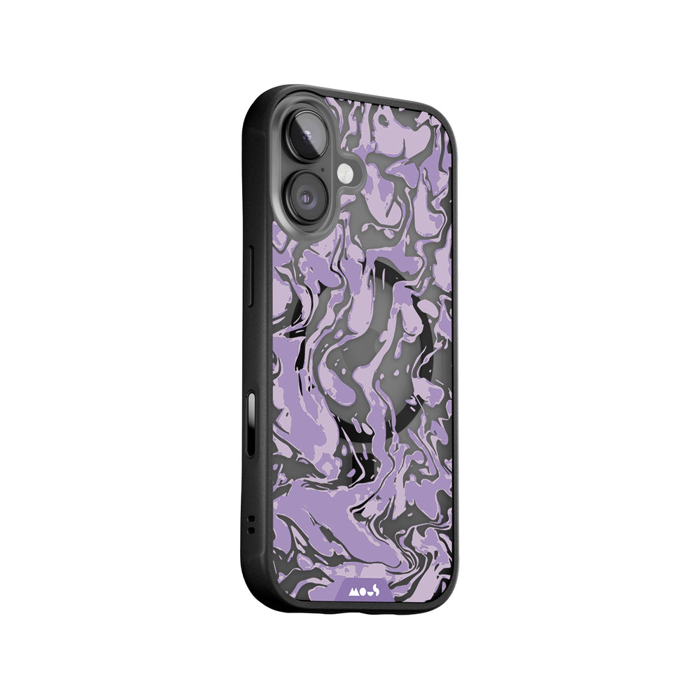 Marbled Lilac Purple MagSafe® Compatible Phone Case