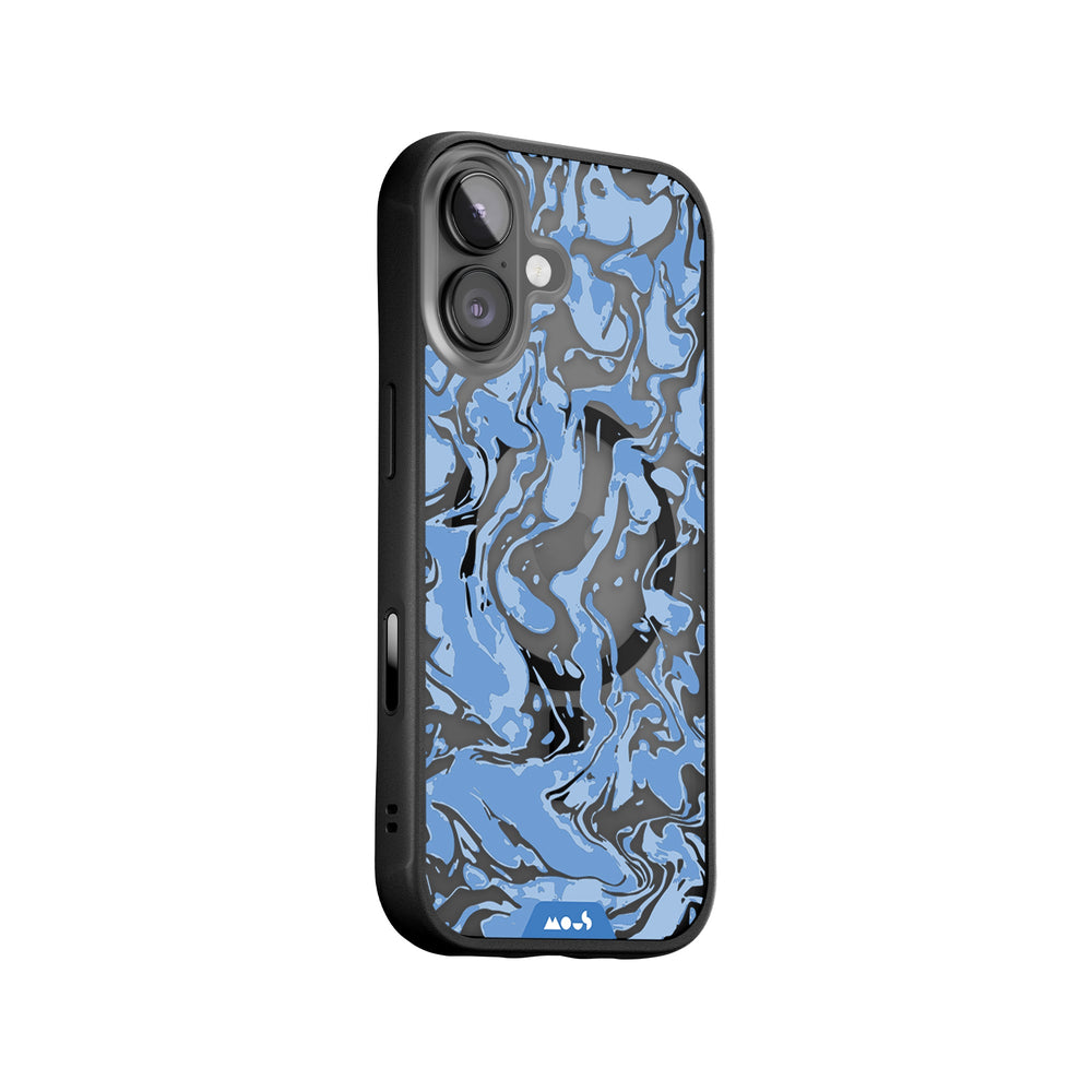 Sky Blue Protective Phone Case - Marbled MagSafe