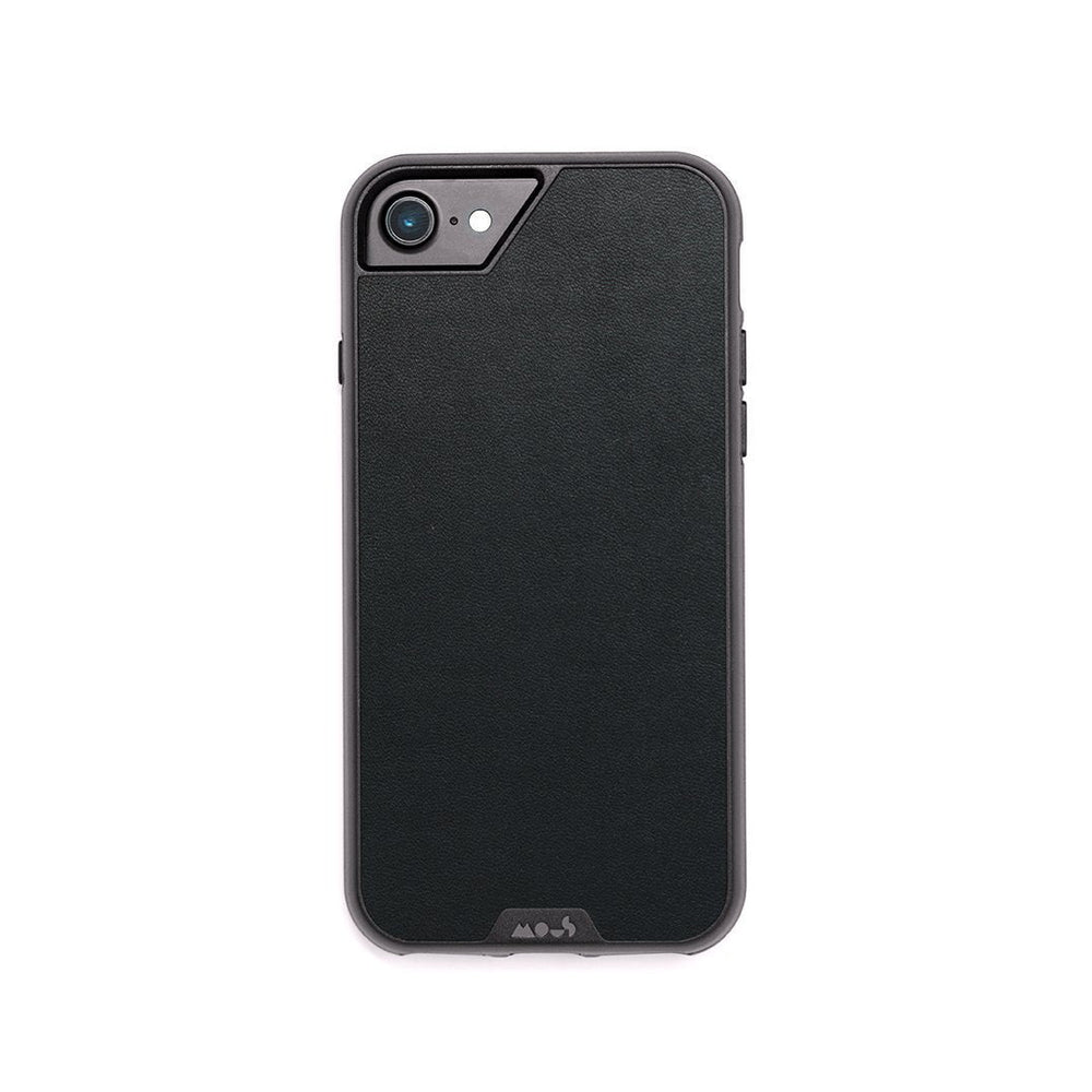 Black Leather Protective Phone Case - Limitless