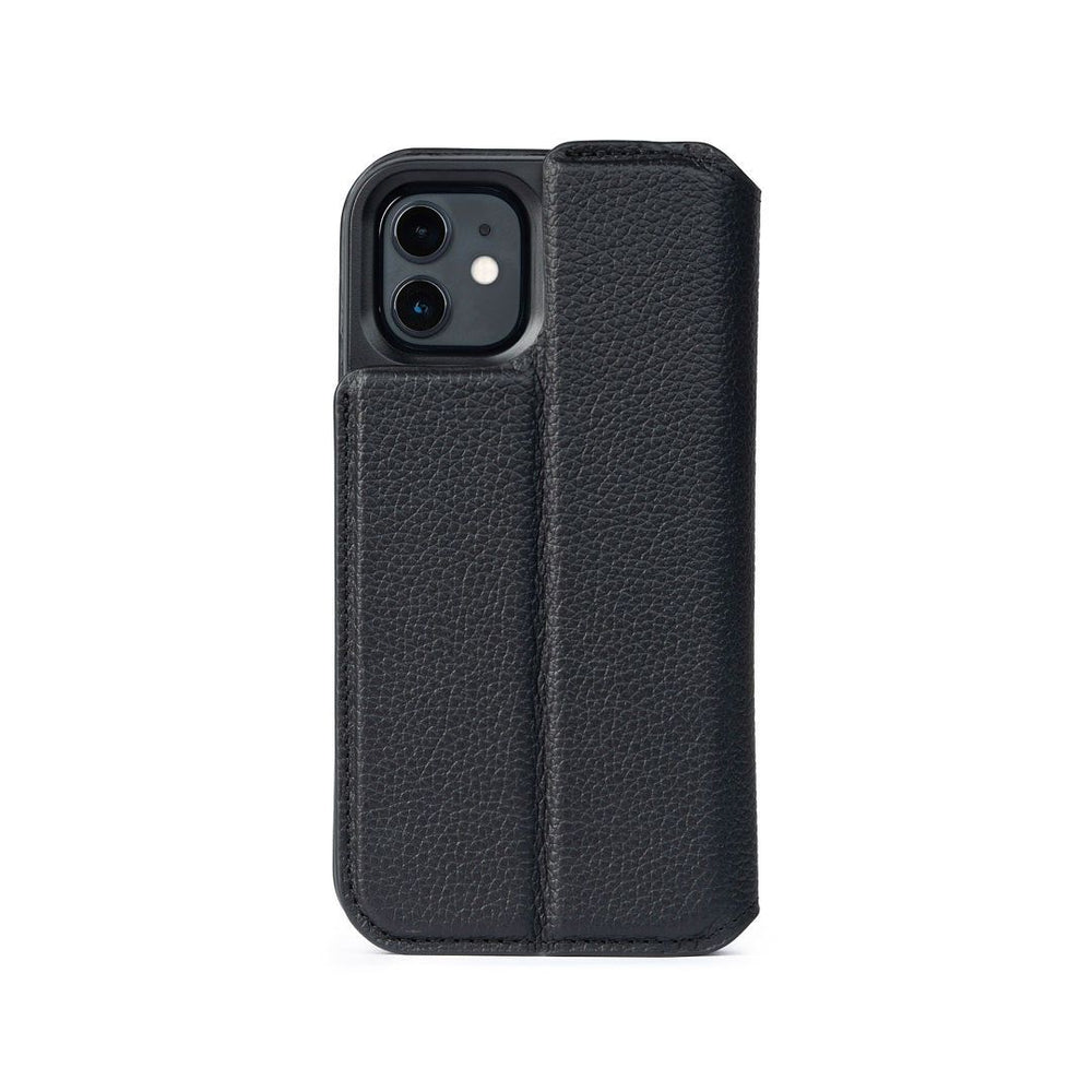 Black Leather Phone Flip Wallet iPhone 12 Pro Max mini | iPhone 12,iPhone 12 mini