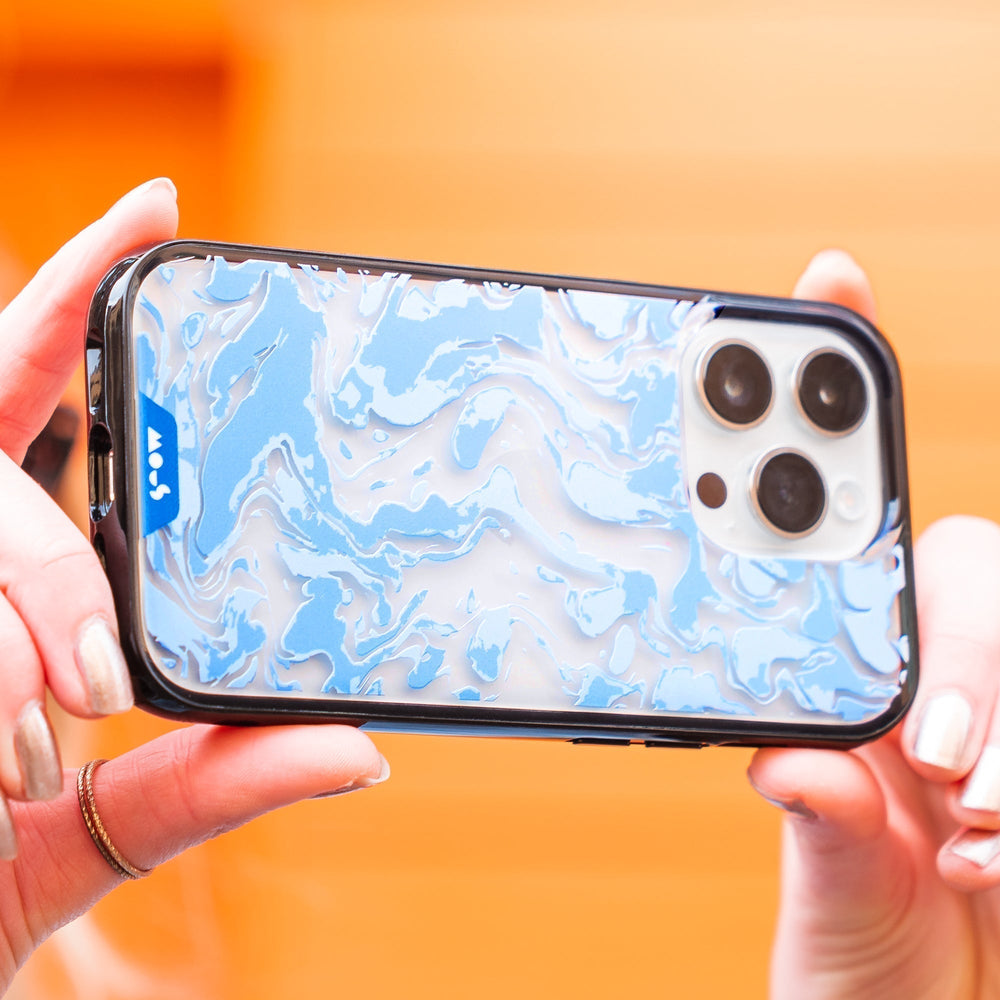 hover-image, Clear Protective Phone Case Transparent Qi Wireless Charging Marbled Sky Blue Design | iPhone 14 Pro Max,iPhone 14 Pro,iPhone 14 Plus,iPhone 14,iPhone 13 Pro Max,iPhone 13 Pro,iPhone 13,iPhone 13 mini,iPhone 12 Pro Max,iPhone 12 Pro,iPhone 12,iPhone 12 mini,iPhone 15,iPhone 15 Plus,iPhone 15 Pro,iPhone 15 Pro Max