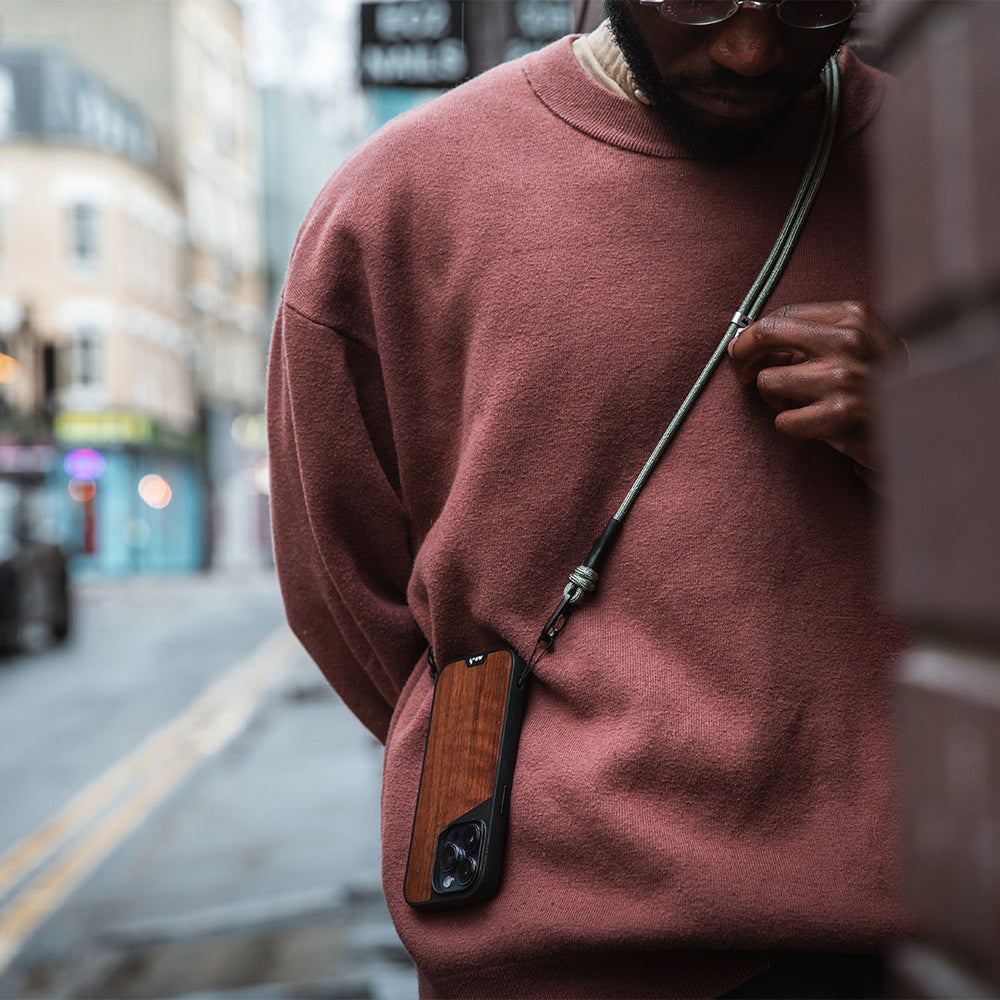 hover-image, Sage Green Phone Sling Lanyard Wrist Strap