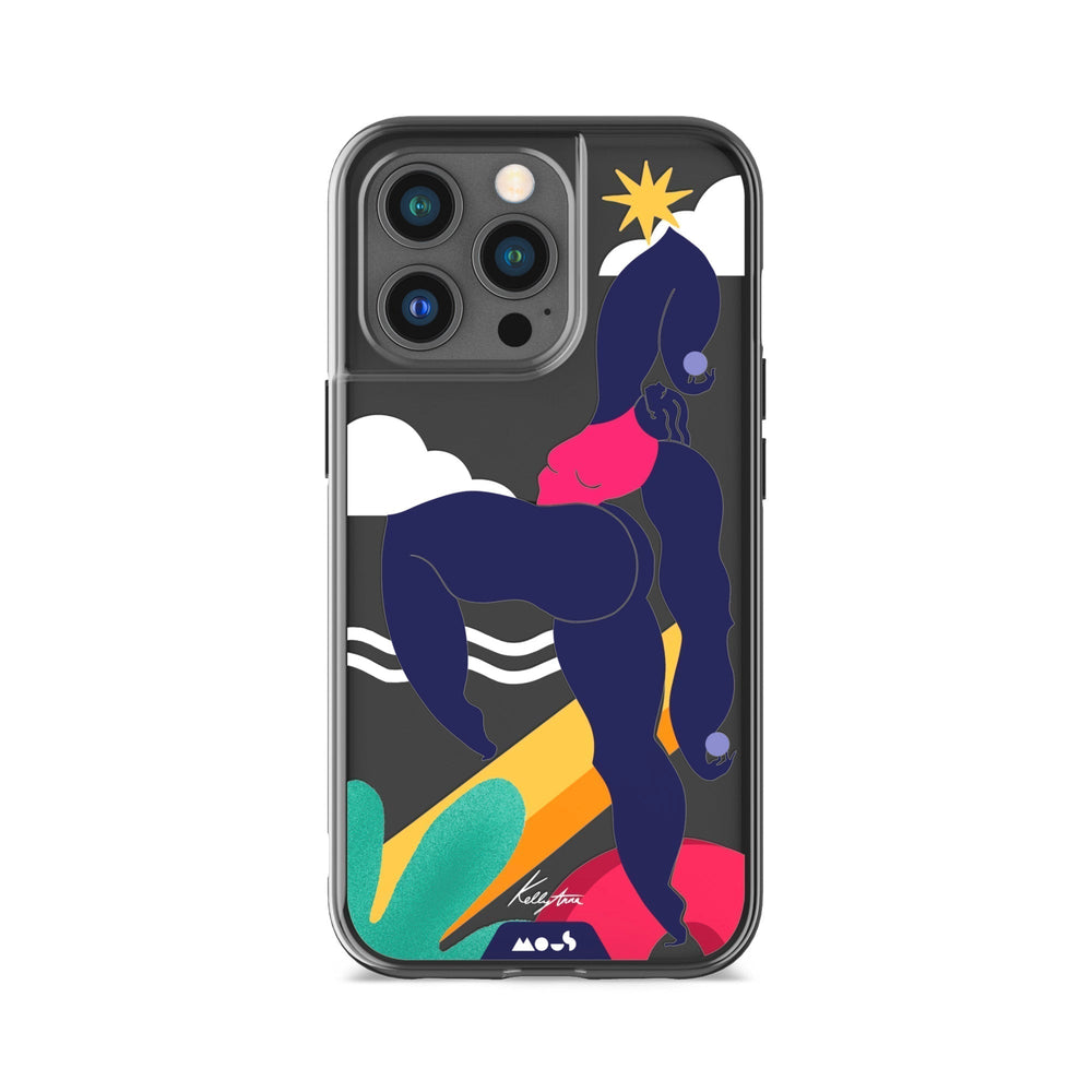 Clear Protective Phone Case Transparent Qi Wireless Charging Kelly Anna Up Lift Art Design | iPhone 13 Pro Max,iPhone 13 ProiPhone 13 Pro Max,iPhone 13 Pro,iPhone 14 Pro Max,iPhone 14 Pro,iPhone 12 Pro Max,iPhone 12 Pro