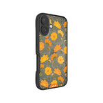 Flowers Printed Phone Case – Cosmos Orange