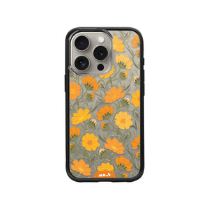 Flowers Printed Phone Case – Cosmos Orange - Clarity