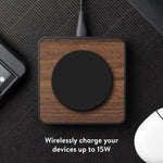 Walnut Charging Pad with Qi2