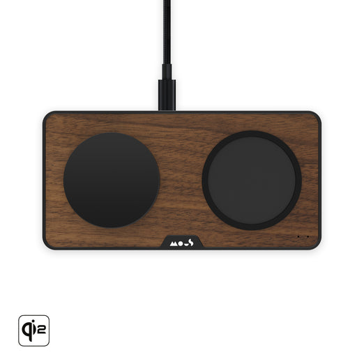 Walnut Charging Station with Qi2