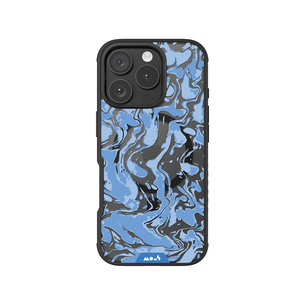 Sky Blue Protective Phone Case - Marbled MagSafe