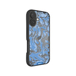 Marbled Sky Blue Printed Phone Case - Clarity