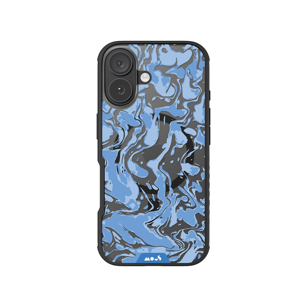 Sky Blue Protective Phone Case - Marbled MagSafe