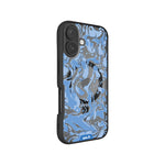 Marbled Sky Blue MagSafe® Compatible Phone Case - Clarity 2.0