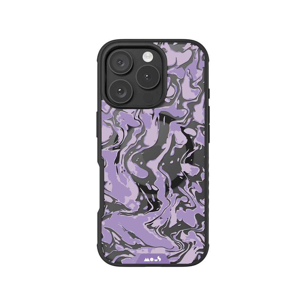 Marbled Lilac Purple MagSafe® Compatible Phone Case