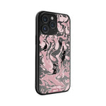 iPhone Magsafe Compatible Marbled Dusky Pink Clear Case Protective | iPhone 14 Pro,iPhone 14 Pro Max,iPhone 15 Pro,iPhone 15 Pro Max