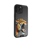 Clear Protective Phone Case Transparent Qi Wireless Charging Jaguar Cheetah Henry Fraser Design | iPhone 14 Pro,iPhone 14 Pro Max,iPhone 15 Pro,iPhone 15 Pro Max