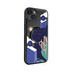 iPhone Magsafe Compatible Kelly Anna Blue Lady Face Sky High Art Clear Case Protective | iPhone 14 Plus,iPhone 14,iPhone 15,iPhone 15 Plus