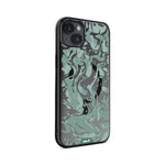 iPhone Magsafe Compatible Marbled Sage Green Clear Case Protective | iPhone 14 Plus,iPhone 14,iPhone 15,iPhone 15 Plus