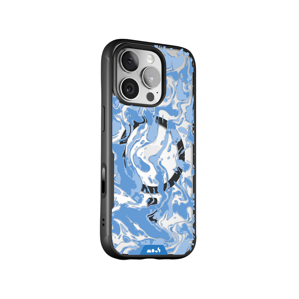 Sky Blue Protective Phone Case - Marbled MagSafe