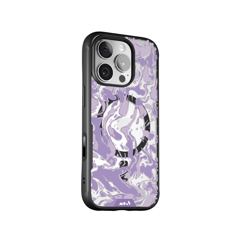 Lilac Protective Phone Case - Marbled MagSafe