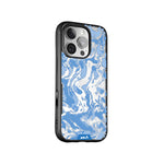 Sky Blue Protective Phone Case - Marbled