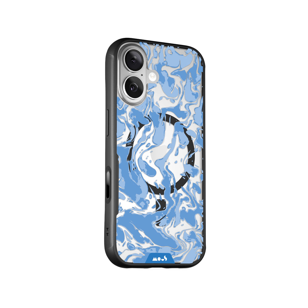 Sky Blue Protective Phone Case - Marbled MagSafe