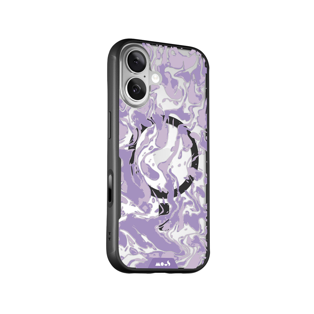 Lilac Protective Phone Case - Marbled MagSafe