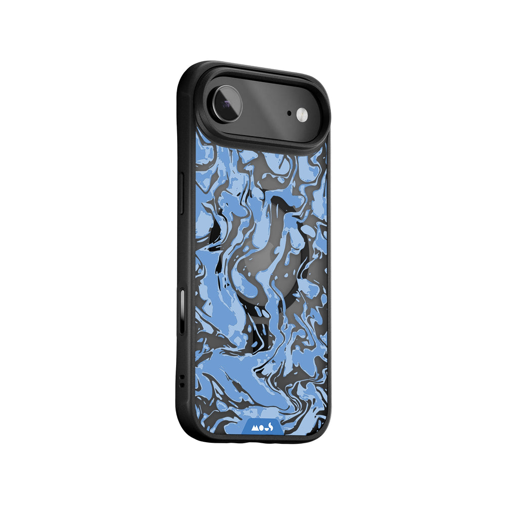 Sky Blue Protective Phone Case - Marbled MagSafe