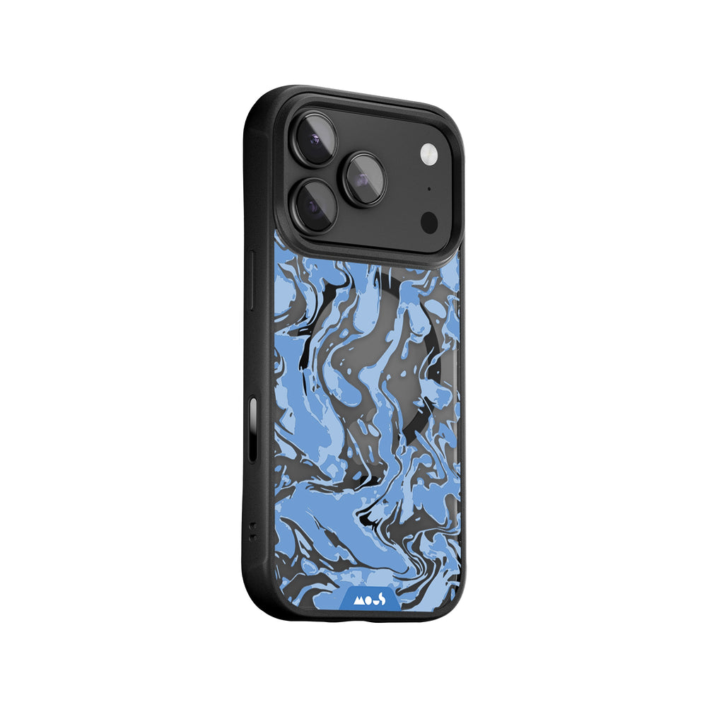 Sky Blue Protective Phone Case - Marbled MagSafe