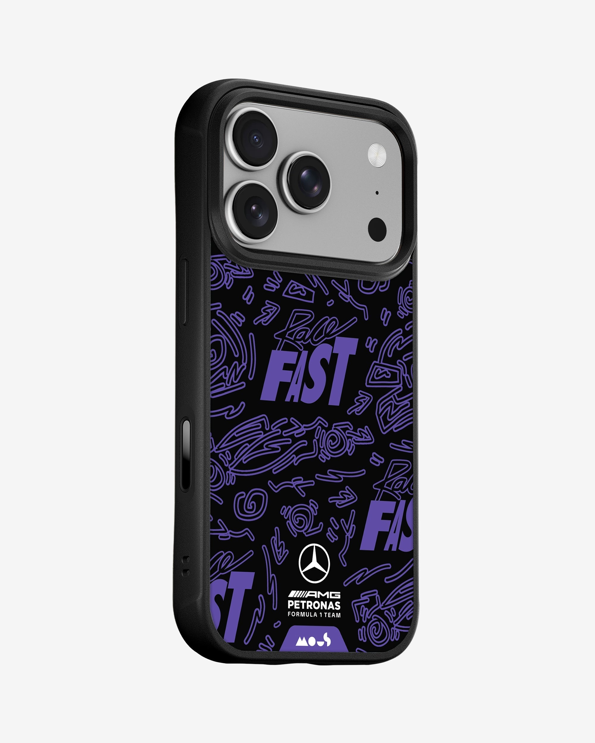 Mous | Race Day Violet Protective Phone Case - Mercedes-AMG