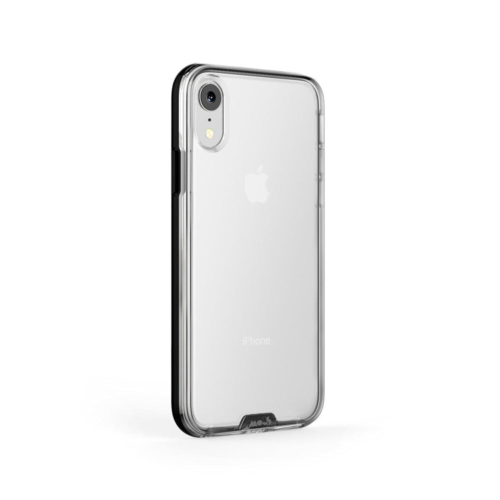 Coque transparente protectrice pour iPhone XR | onglet noir