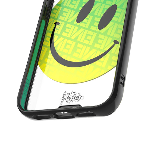 Clear Transparent iPhone Case Ben Eine Green Smiley Face Qi