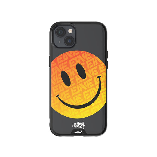 Clear Transparent iPhone Case Ben Eine Orange Smiley MagSafe Wireless Charging