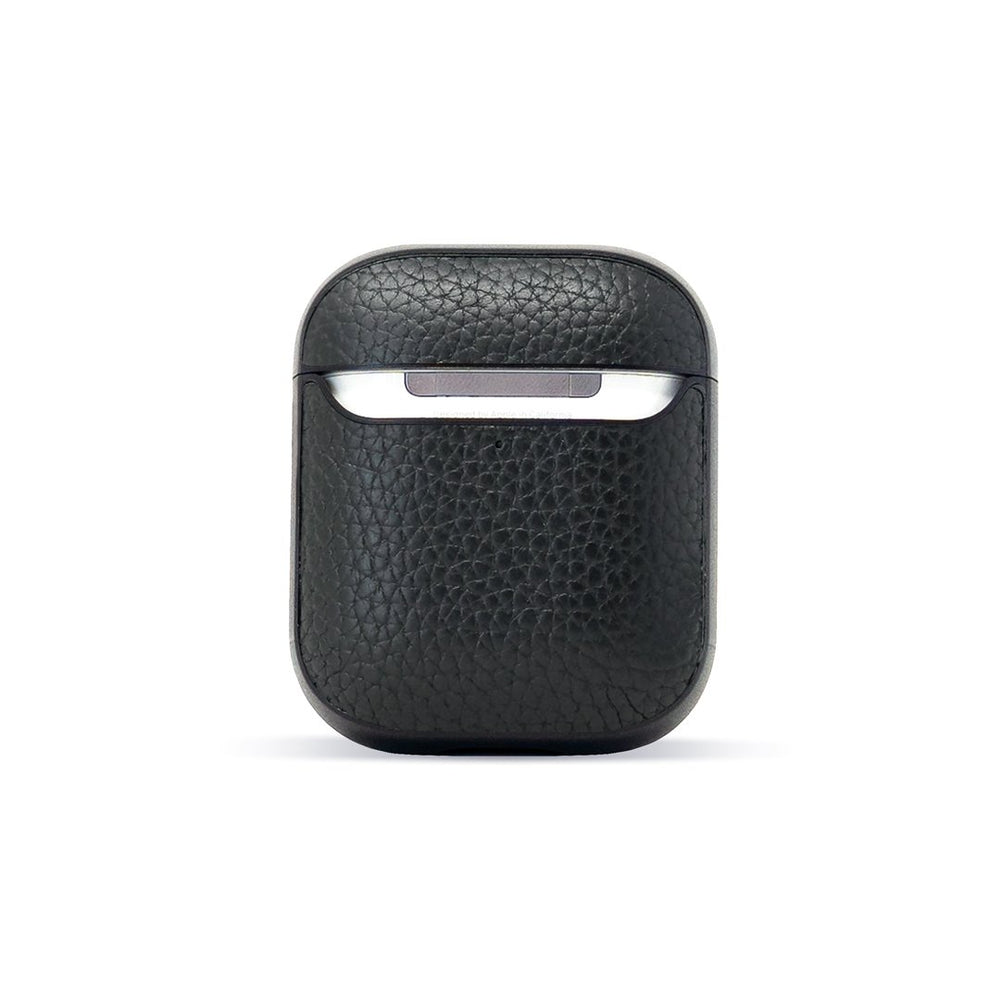 Black Cover for AirPod Charging Case | Black Leather