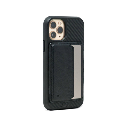 Black Leather Card Holder iPhone