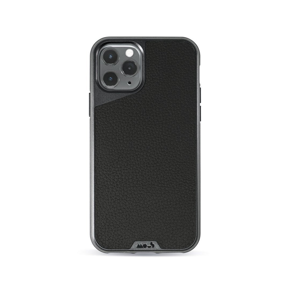 Black Leather Strong iPhone 11 Pro Max Case | Black Leather