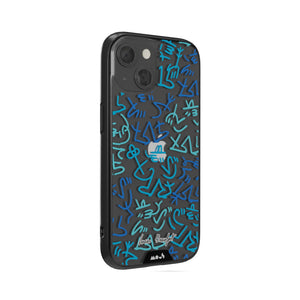 Lucas Beaufort Blue Printed Phone Case