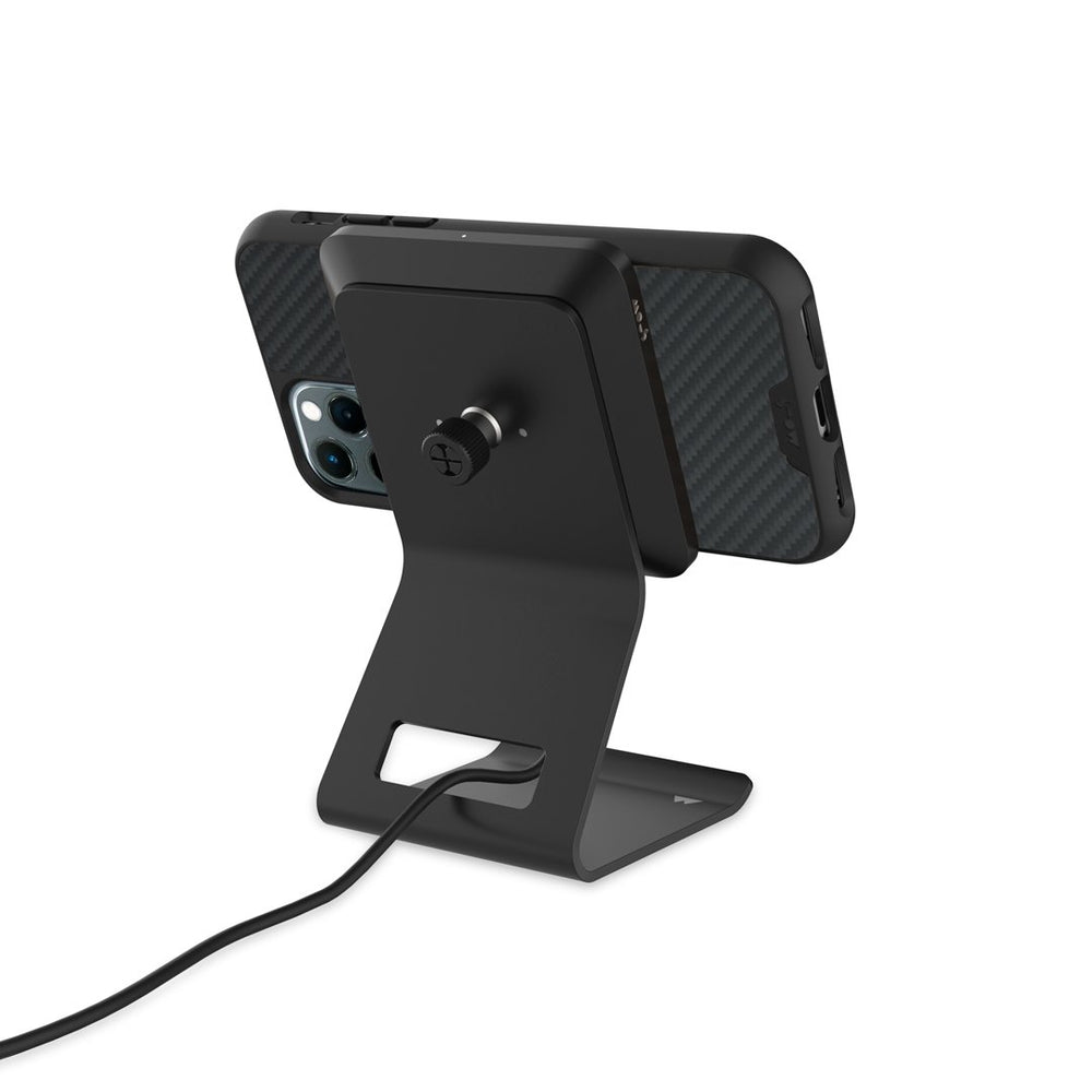 charger stand for wireless charger pad |