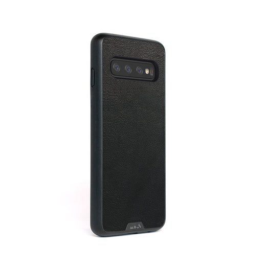 Black Leather Indestructible Samsung S10 Case