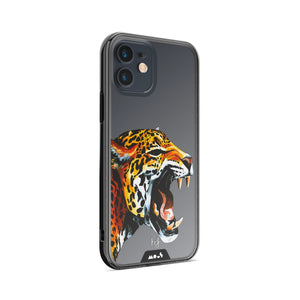 Clear Protective Phone Case Transparent Qi Wireless Charging Jaguar Cheetah Henry Fraser Design