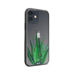 Clear Protective Phone Case Transparent Qi Wireless Charging Spiky Plant Aloe Vera Henry Fraser Design | iPhone 12,iPhone 12 mini